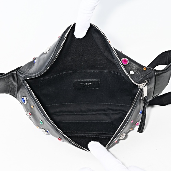 Saint Laurent Monogram Studded Leather Belt Bag - Picture 6 of 8